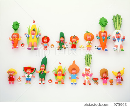Child vegetables fruit collection illustration 975968