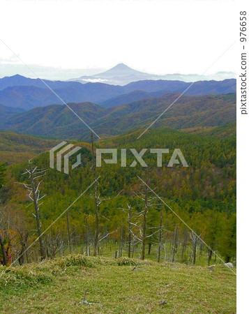 Mt. Fuji seen from the southern slope of Katakuriyama in autumn 976658