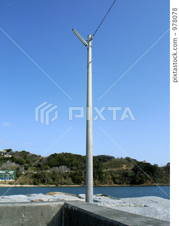 路燈 街燈 防波堤 978078