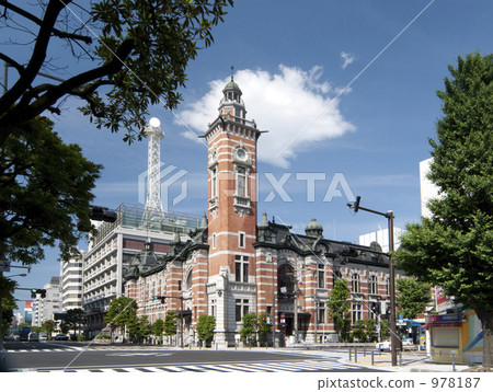 port-opening memorial hall, jack tower, blue sky 978187