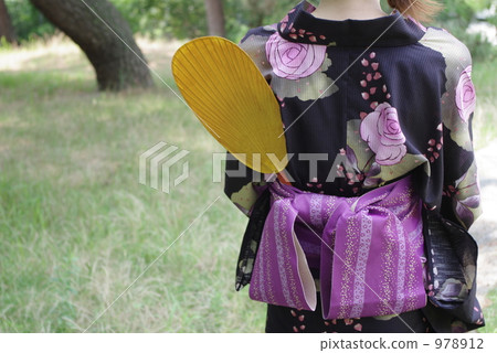 扇子 浴衣 女生 978912