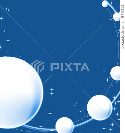 藍色宇宙和球 979313