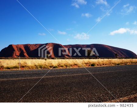 Ayers Rock across the street 982435