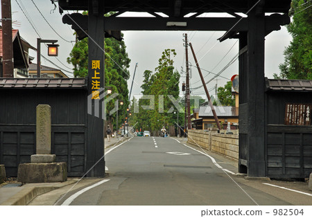 Walk for Hirosaki · The gate gate which becomes the gate of Zenobashi street 982504