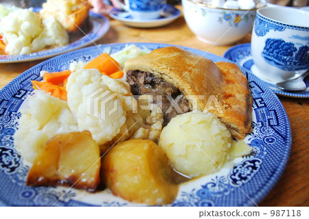 British traditional home cooking Kidney pie 987118