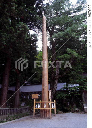 Su訪Taisha神社宮崎駿的支柱 987690