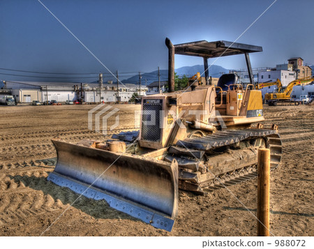 construction equipment, bulldozer, earthmover 988072
