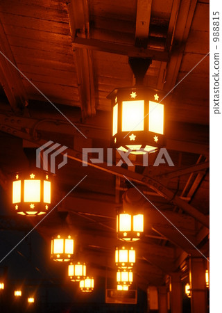 Hankyu Arashiyama station street light 988815