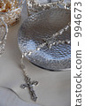 Rosary Silver Long Necklace 994673
