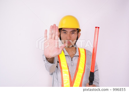 Construction site security guard image Construction site security guard image 996855