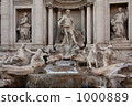 trevi fountain, trevi, roma 1000889