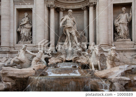 trevi fountain, trevi, roma 1000889