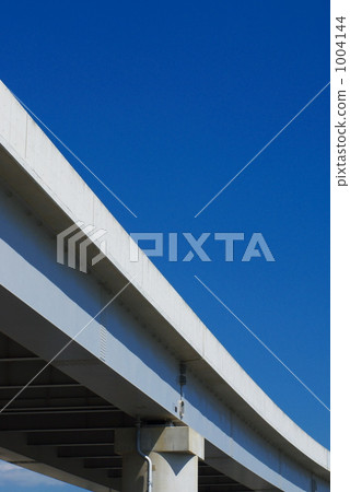 overhead structure, blue sky, port liner 1004144