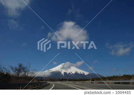 富士山 藍天 雪山 1004485