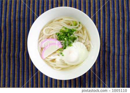 udon, placemat, onsen-tamago 1005110