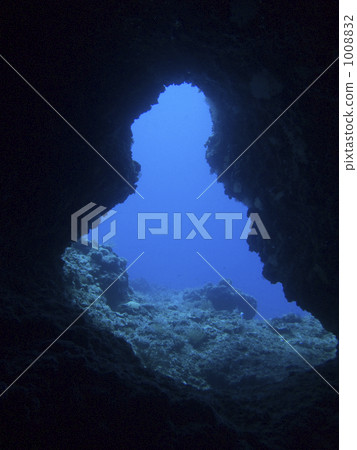 海底的 海裡 海底洞穴 1008832