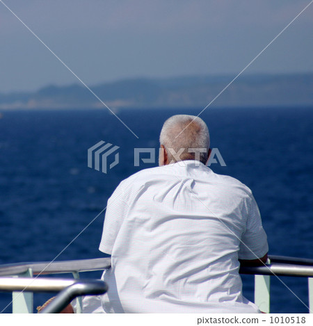 背影 海面 男人 1010518