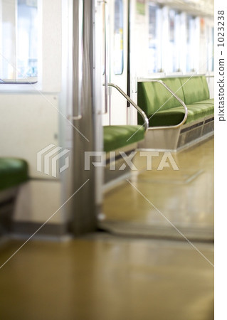 Inside the train car 1023238