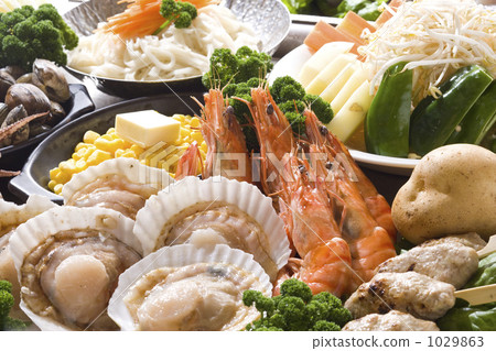 scallop, fresh seafood, prawn 1029863