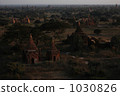 Evening landscape of Myanmar Bagan Evening landscape of Myanmar Bagan 1030826