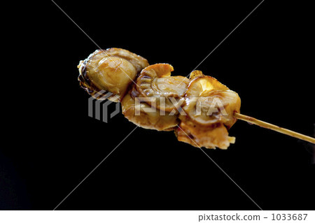 scallop, grilling on skewer, skewer 1033687