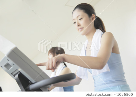 Young female, training, workout 1036860