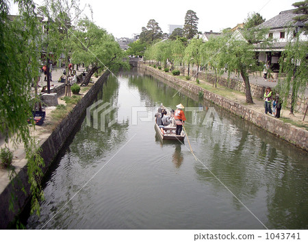 岡山縣倉敷美觀地區（倉敷河船流） 1043741