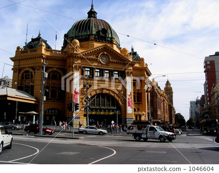 （澳大利亞）在墨爾本車站前的風景 1046604