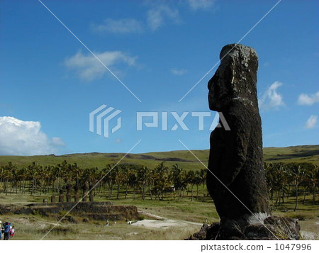 世界遺產智利復活節島Hotsumatsua Moai 1047996