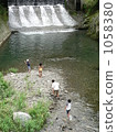 Children playing in the river 1058380