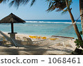 private beach, hammock, resort 1068461
