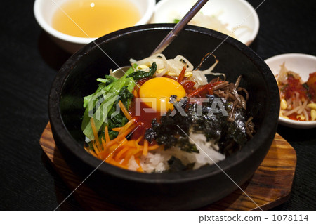 石鍋拌飯 韓國菜 進餐 1078114