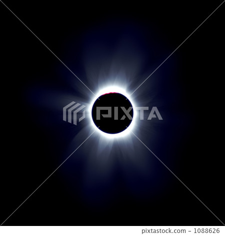 可以在日全食中使用的超高分辨率真實CG 1088626