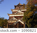 hiroshima castle, clear, fine 1090821
