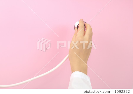 Medical pink stethoscope and female doctor 7 1092222