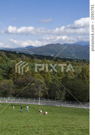 Yatsugatake牧場的遠景 Yatsugatake牧場的遠景 1093791