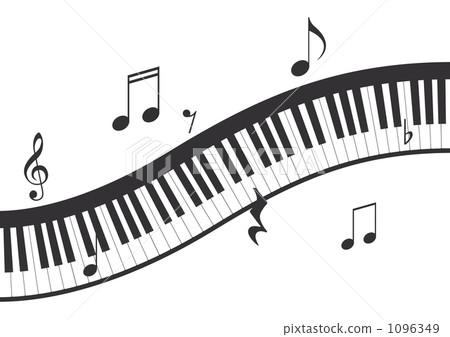 鋼琴鍵盤（黑色） 1096349