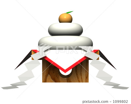 kagami rice cakes, round rice-cake, new year 1099802