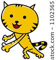 Tiger New Year's card material 1102365