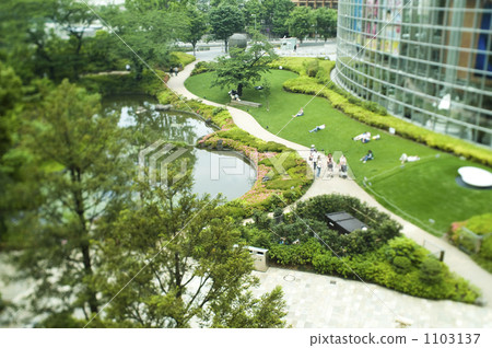 The garden of the building street The garden of the building street 1103137