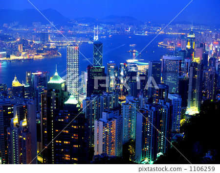在香港的一百萬美元的夜景 1106259