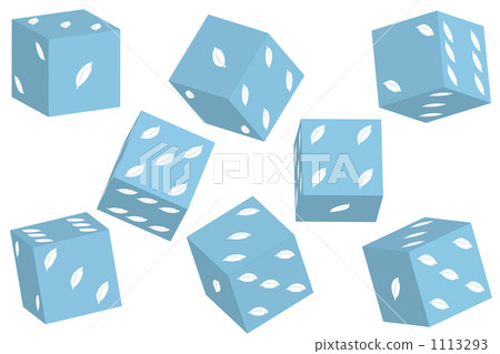 用羽毛圖案骰子 1113293