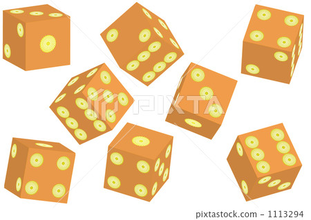 花卉圖案骰子 1113294