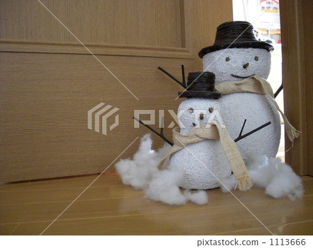 雪人 門 寒冬 1113666