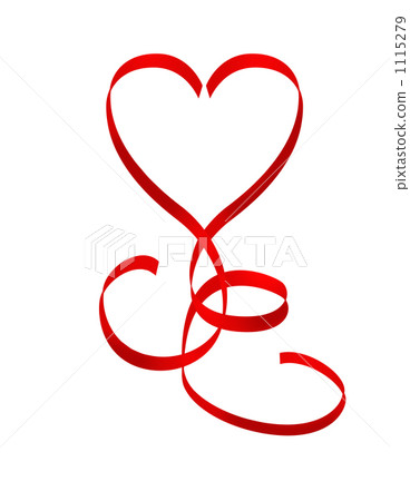 Heart ribbon - Stock Illustration [1115279] - PIXTA