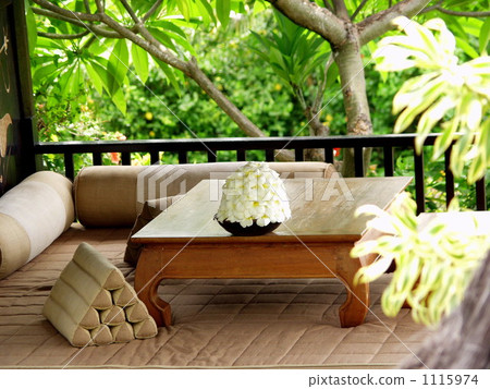 A rest area of a tropical resort 1115974