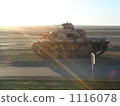 Tanks running in the desert 1116078