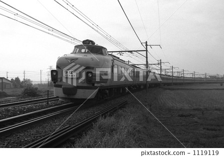 Railroad railway · Tohoku main line 485 series Limited express Hibari No.1 Showa era 57 1119119
