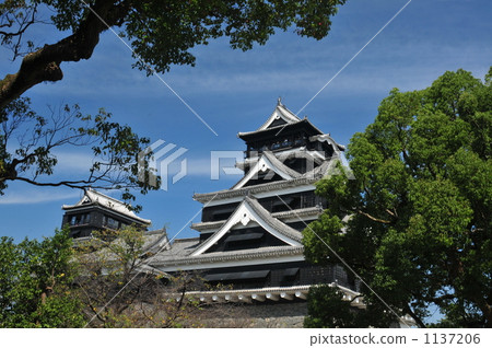 kumamoto castle, castle tower, tenshukaku 1137206