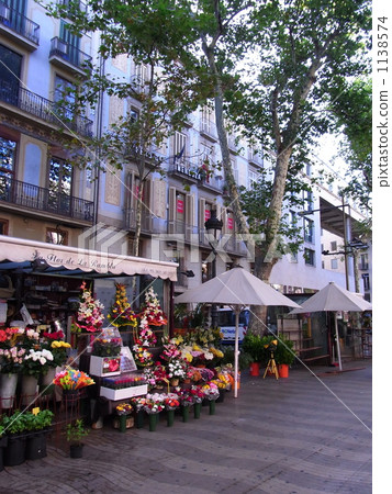 la rambla, florist, barcelona 1138574